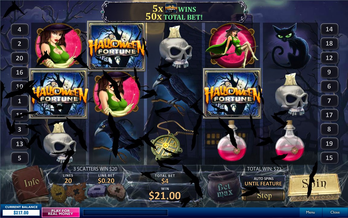 Play Halloween Fortune Newtown Casino Slot for Free