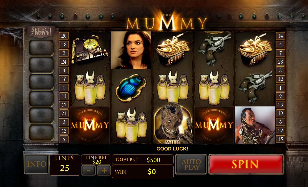 "The Mummy" Newtown Casino Slot Free Game Play!