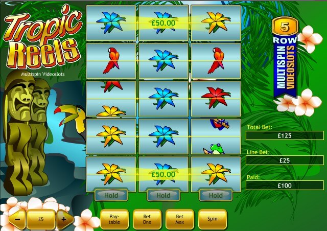 Tropic Reels Online Slot Games with Rain forest Style