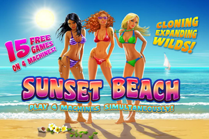 Play Newtown Casino Slot "Sunset Beach" Sexy Free Game!