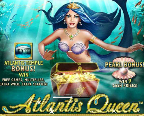 Play "Atlantis Queen" Legendary Newtown Casino Slot Machine!