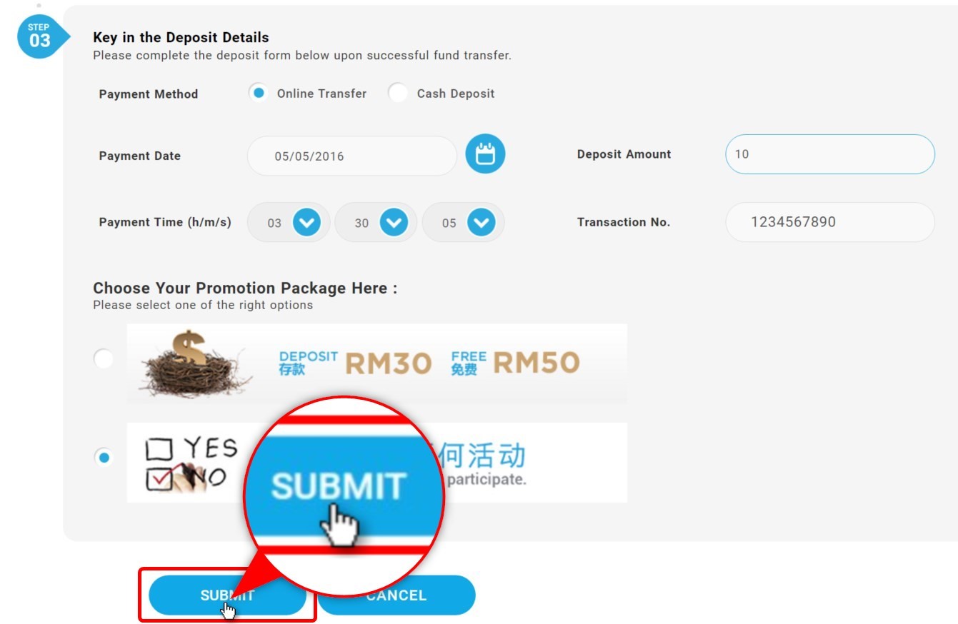 NTC33 Online Slot Dominant Minimum Deposit RM10! step3