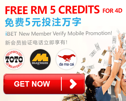 iBET New Member Verify Mobile Number Get Free RM5