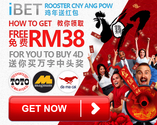 Following Step for Get iBET Free AngPow RM38 Rooster CNY