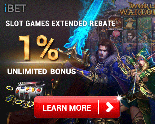 Slot Game Rebate 1% Bonus by iBET